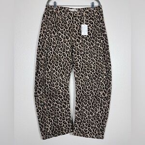 Leopard Print Women Jeans